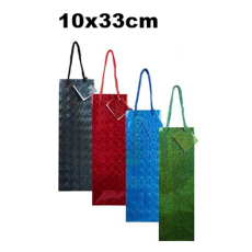 Hologram Gloss Wine Gift Bag